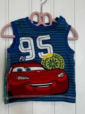 3/15 Cars Lightening McQueen Muscle Tank Infant 3-6M
